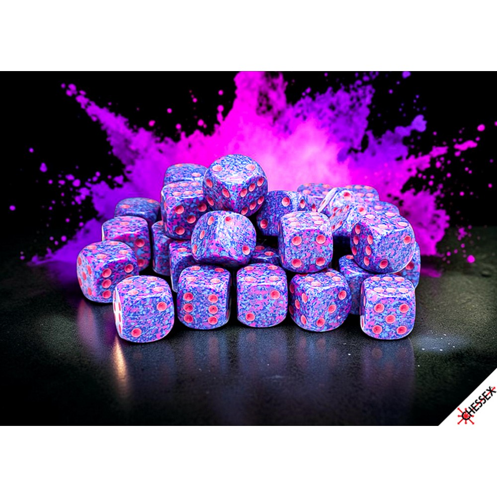 CHX 25967 Speckled Purple Passion 12mm d6 Dice Block (36 dice) - RPG Book
