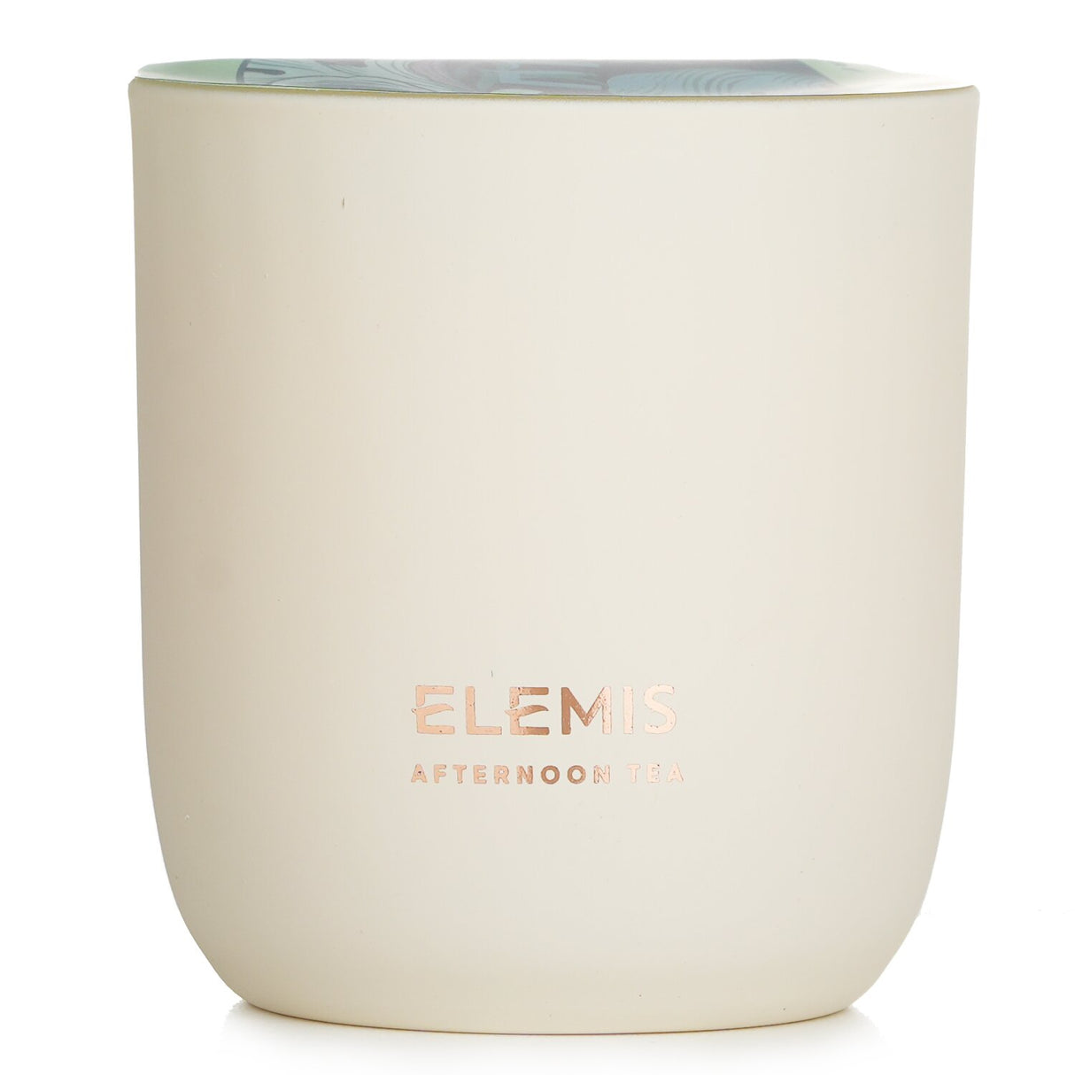 Elemis Afternoon Tea scented candle, hand-poured, with Black Tea and Bergamot, creating a luxurious, inviting atmosphere.