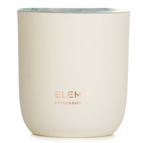 Elemis Afternoon Tea scented candle, hand-poured, with Black Tea and Bergamot, creating a luxurious, inviting atmosphere.