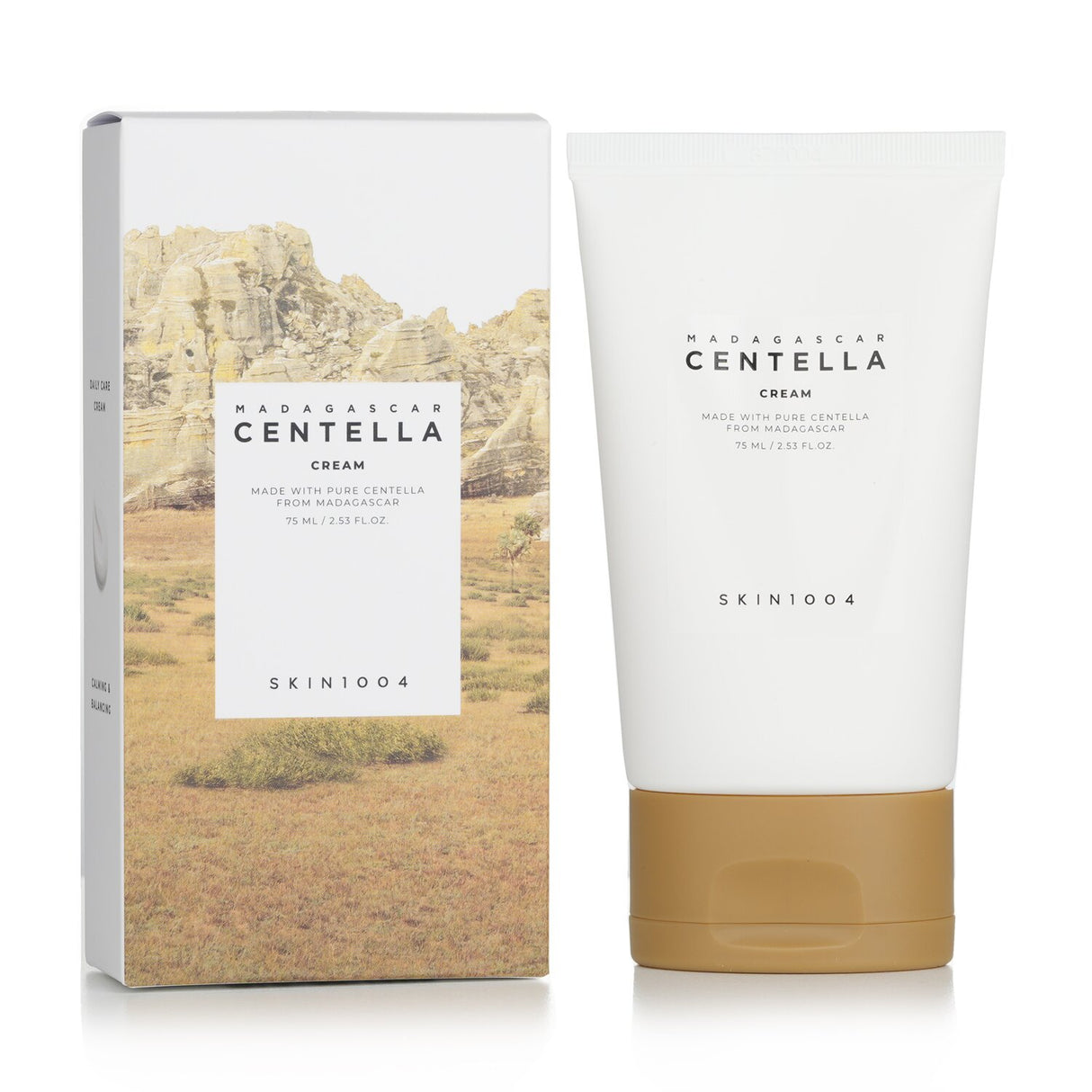 Soothing Madagascar Centella Cream for sensitive skin, enriched with 72% Centella extract and ceramides for hydration and barrier support.