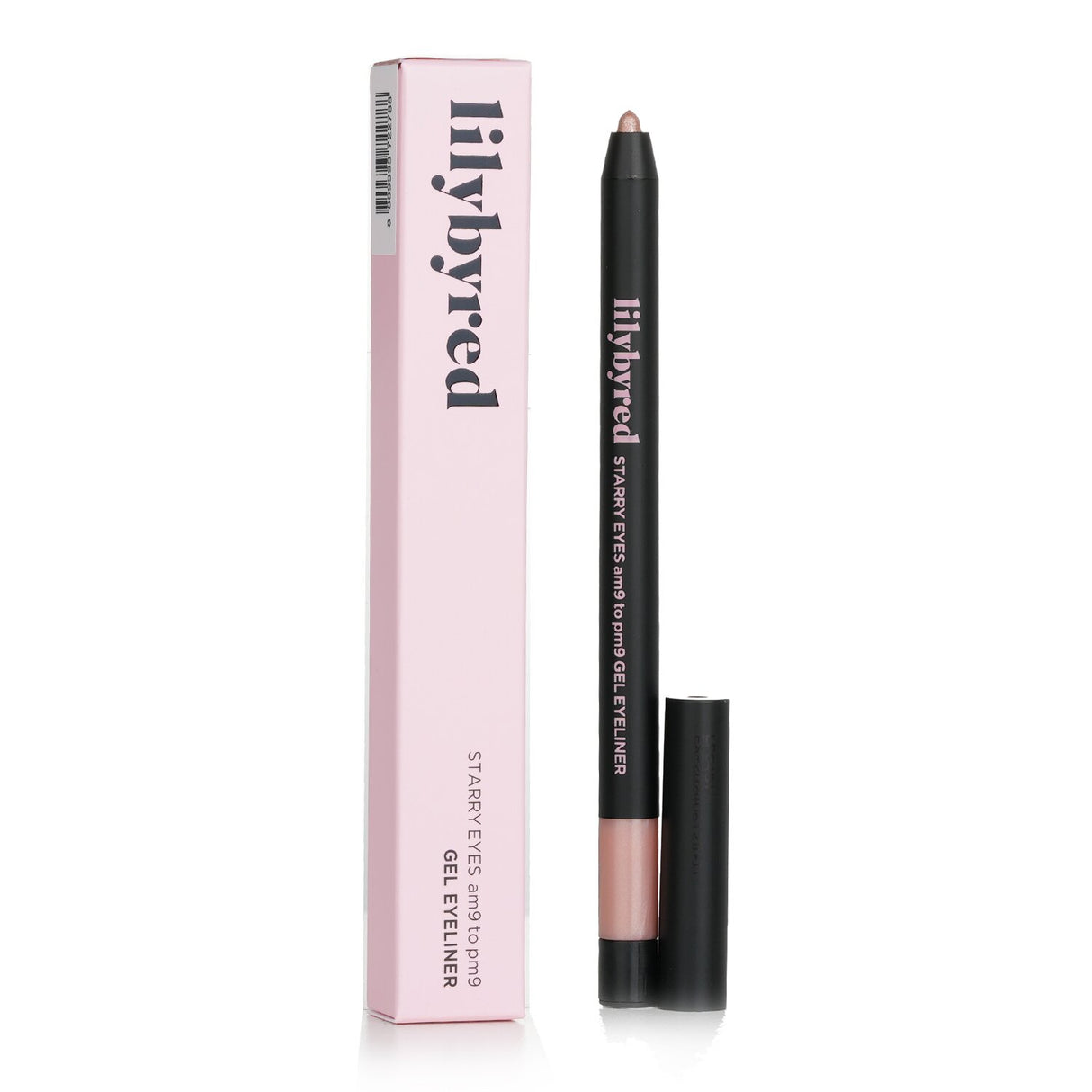 Lilybyred Starry Eyes Gel Eyeliner in Gold Pink, a versatile, smooth, and smudge-resistant pencil for stunning eye looks.