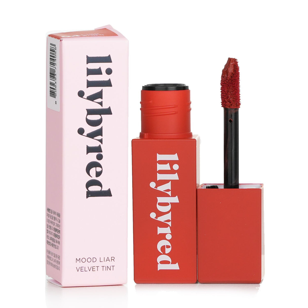 Lilybyred Mood Liar Velvet Tint in #04 Mellow Persimmon, a creamy matte lip tint that hydrates and delivers vivid color.