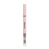 Lilybyred Hard Flat Brow Pencil in #05 Ash Brown with dual-ended design, precise tip, and built-in brush for defined brows.