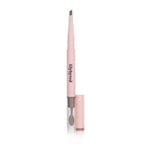 Lilybyred Hard Flat Brow Pencil in Ash Brown with dual-ended design and built-in brush for defined, natural-looking brows.