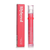 Lilybyred Glassy Layer Tint #01 Cheeky Peach, a hydrating lip tint with a glossy finish and a vibrant peach hue.