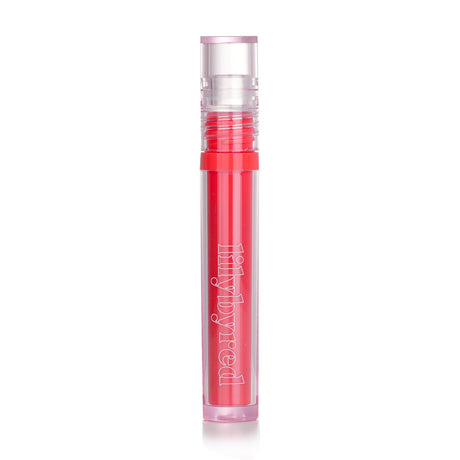 Glassy Layer Fixing Tint in #01 Cheeky Peach, a hydrating peach lip tint with a glossy finish and non-sticky texture.