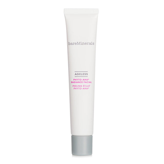 BareMinerals Ageless Phyto AHA Radiance Facial in a 50ml jar, a 3-in-1 peel, exfoliator, and mask for radiant, smooth skin.