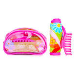 Reusable MakeUp Eraser Cloth, stylish Hair Claw Clip, and chic bag for beauty lovers in the Flowerbomb Set.