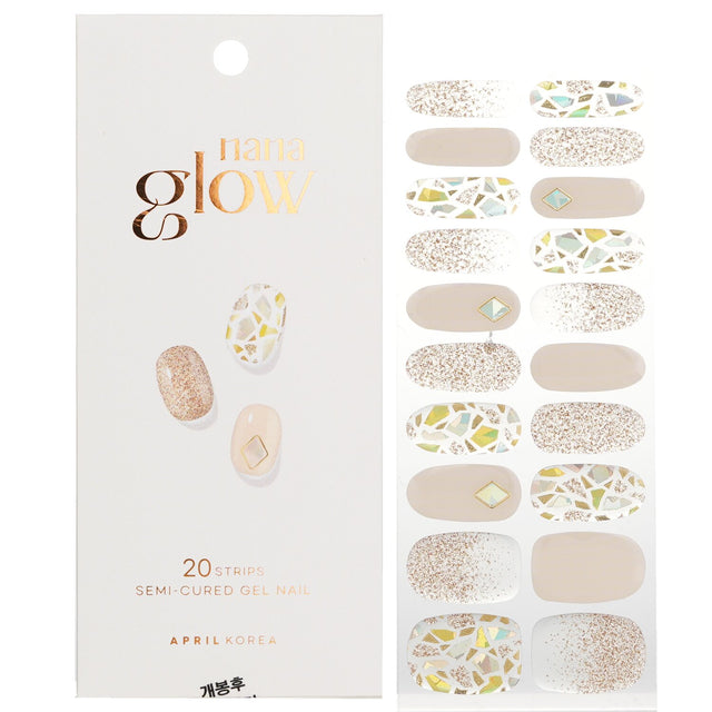 Colorful 20-piece nail sticker pack featuring trendy designs for an easy, salon-quality manicure at home.