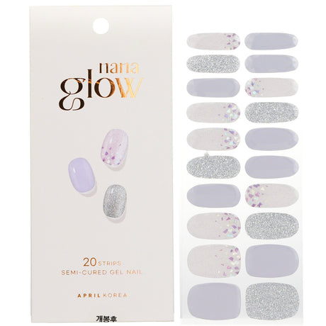 Colorful 20-piece nail sticker set for instant salon-style nail art, featuring trendy designs and easy application.