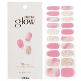 Colorful and trendy April Korea Nanaglow Nail Stickers pack of 20 for easy, salon-quality manicures anywhere.