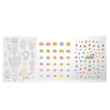 Colorful Pororo nail and hand tattoos featuring Pororo and friends, perfect fun accessory for kids aged 3 and up.