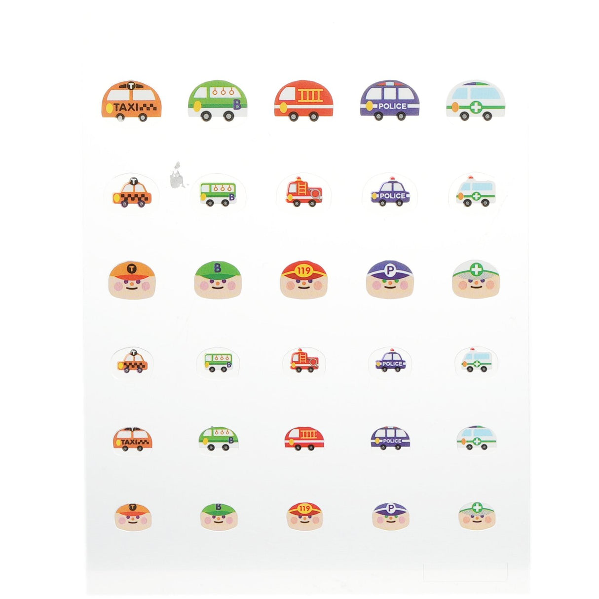 Colorful nail sticker pack for kids featuring cute animal, transport, and flower designs, enhancing creativity and fun.