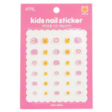 Cute kids' nail stickers featuring playful animals, transport themes, and flowers for creative fun and nail-biting distraction.