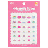 Cute April Kids Nail Stickers featuring animals, transport, and flowers for fun nail art and creativity, perfect for ages 3+.