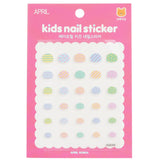 Colorful kids' nail sticker pack #A024K featuring cute animals, flowers, and transport designs for fun and creative nail art.