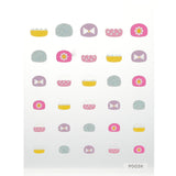 Colorful nail stickers for kids, featuring designs from the 'My Little Princess' series, safe and fun for nail makeovers.