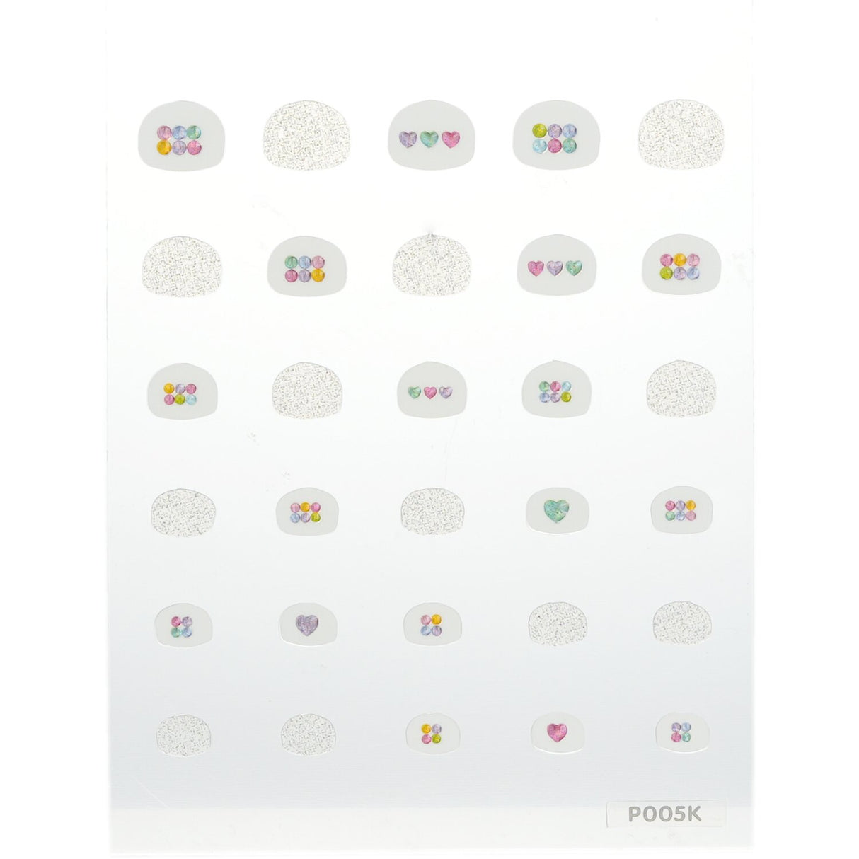 Adorable April Korea Princess Kids Nail Stickers featuring delightful patterns, perfect for creative fun and nail art for girls.