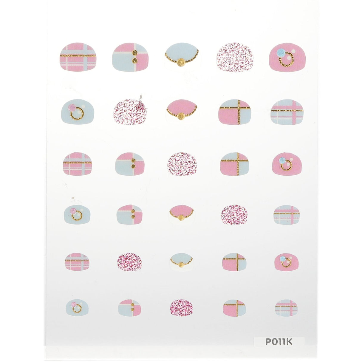 Adorable kids' nail stickers featuring designs from 'My Little Princess', promoting creativity and fine motor skills.