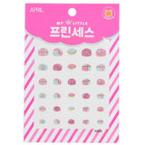 Adorable April Korea Princess Kids Nail Sticker pack featuring vibrant designs for fun nail makeovers for little girls.