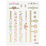 Colorful body sticker featuring charming jewelry patterns for kids, safe and perfect for creative fun and bonding time.