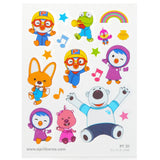 Cute Pororo body sticker featuring Pororo and friends, perfect for kids aged 3+, easy to apply and remove.