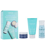 Virtue - Repair & Strengthen Set: 3 hair care products for damaged hair, includes shampoo, conditioner, and treatment mask.