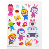 Adorable April Korea Pororo Body Sticker featuring Pororo and friends, safe for kids, easy to apply and remove.