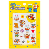 Cute Pororo body sticker featuring Pororo, Poby, Eddy, and Loppy, perfect for kids and easy to apply on skin.