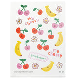 Vibrant April Body Sticker #AT 01 for kids featuring playful fruits, rabbits, dinosaurs, and unicorns, perfect for creative fun.