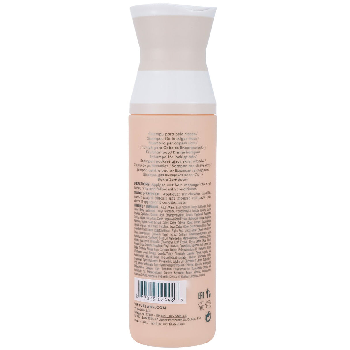 Hydrating curl shampoo in 240ml bottle, enriched with Alpha Keratin for frizz-free, defined, and healthy curls.