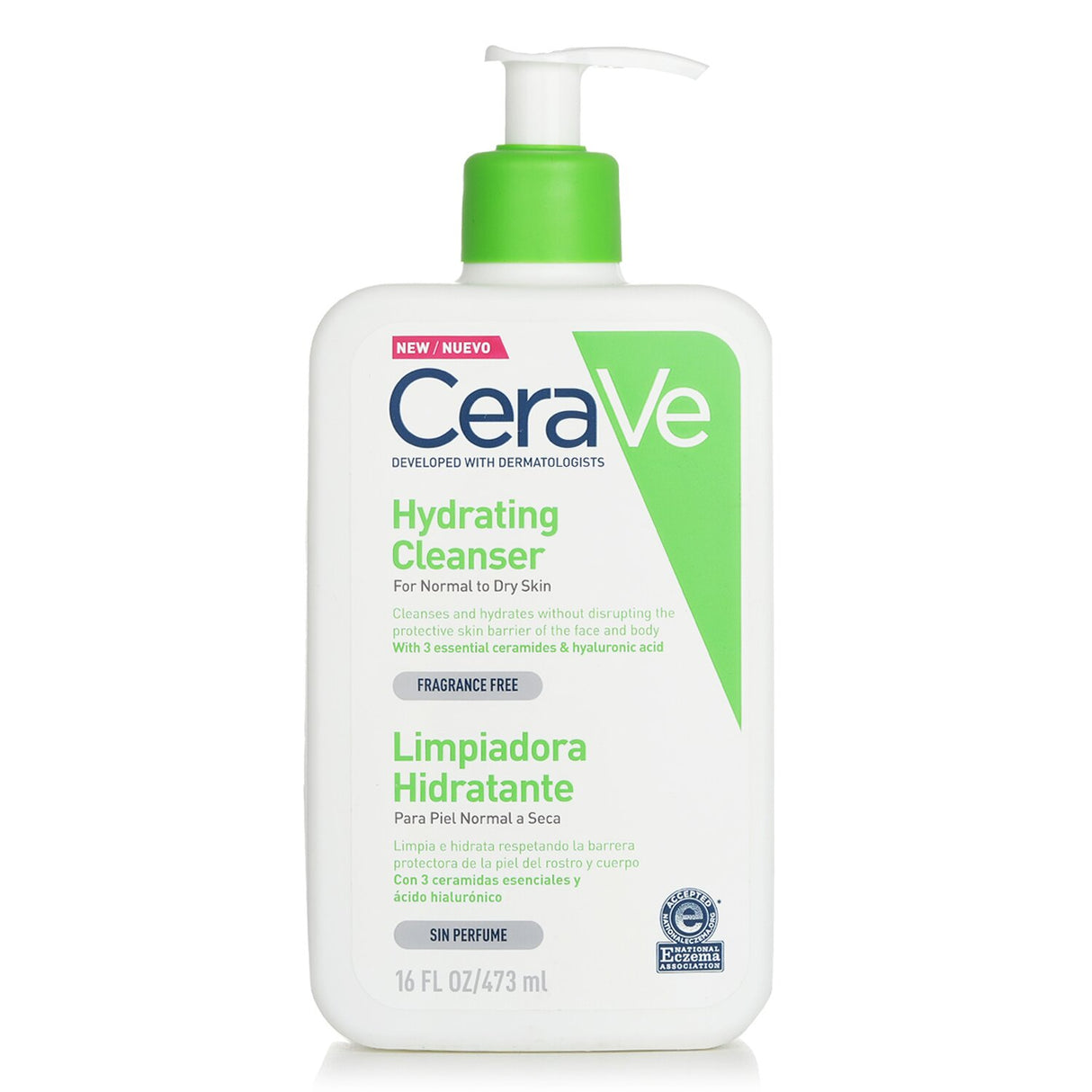 CeraVe - Hydrating Cleanser For Normal to Dry Skin  - 473ml/16oz