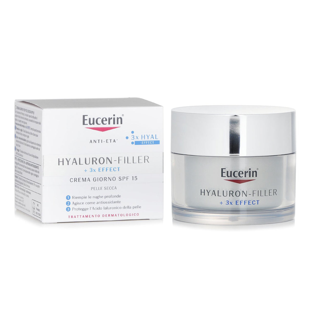 Eucerin - Hyaluron Filler + 3x Effect Day Cream SPF15 (For Dry Skin)  - 50ml