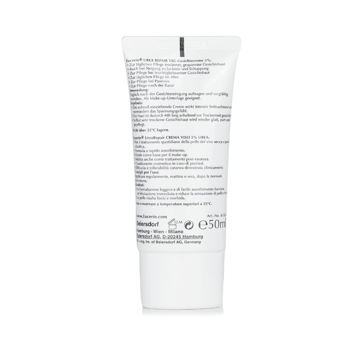 Eucerin - UreaRepair Face Cream 5% Urea (for Dry Skin)  - 50ml