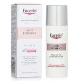 Moisturizing Eucerin Anti Pigment Day Cream SPF 30 in 50ml, designed to reduce hyperpigmentation and protect skin from UV rays.