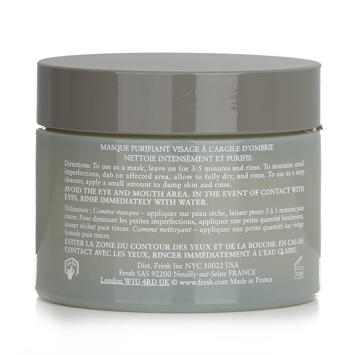 Fresh - Umbrian Clay Purifying Mask - For Normal to Oily Skin  - 100ml/3.3oz