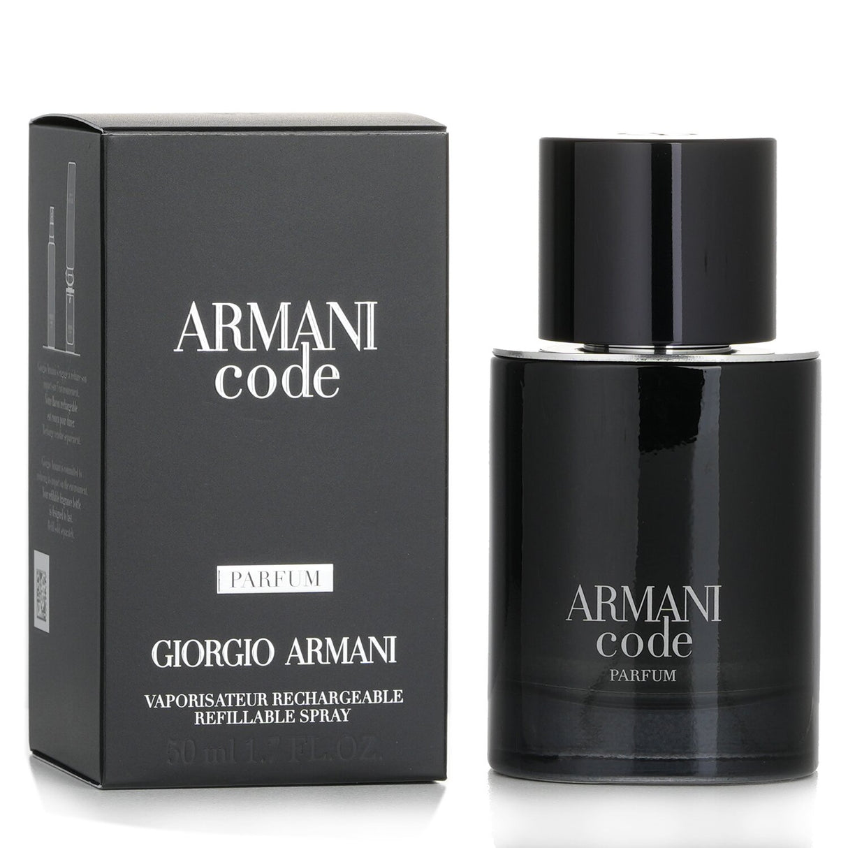 Giorgio Armani - Armani Code Parfum refillable spray, 50ml, a sophisticated woody aromatic fragrance for modern men.