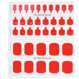 Red Sangria nail stickers by Mavenir, 36 pieces, offer salon-quality nail art with radiant luster designed for all nail sizes.