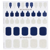 Mavenir - Nail Sticker (Blue) - # Navy Gold Topaz Pedi  - 36pcs