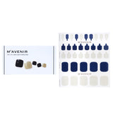 Mavenir - Nail Sticker (Blue) - # Navy Gold Topaz Pedi  - 36pcs