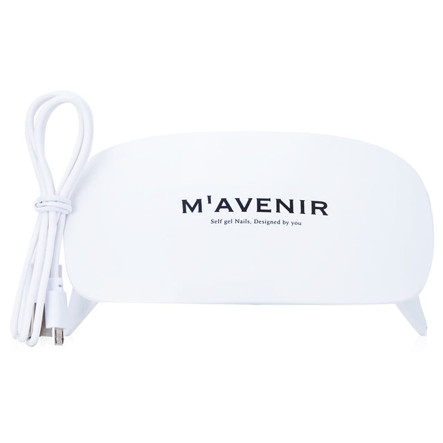 Portable Mavenir UV lamp with LED technology for salon-quality gel manicures and pedicures at home, USB powered.