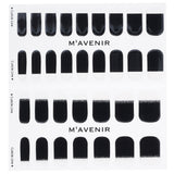 Mavenir black nail sticker pack featuring 32 chic designs made with real gel for easy, salon-quality manicures at home.