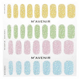 Pastel cereal nail stickers by Mavenir, 32 vibrant designs for easy, salon-quality manicures at home. Safe and animal-friendly.