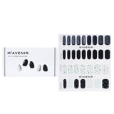 Black nail art stickers from Mavenir featuring 32 durable designs for a flawless salon-quality look at home.