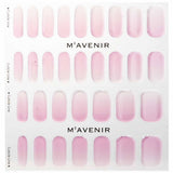 Mavenir Daily Pink Gradation Nail Stickers set, 32pcs, featuring radiant pink gel design for effortless nail art.