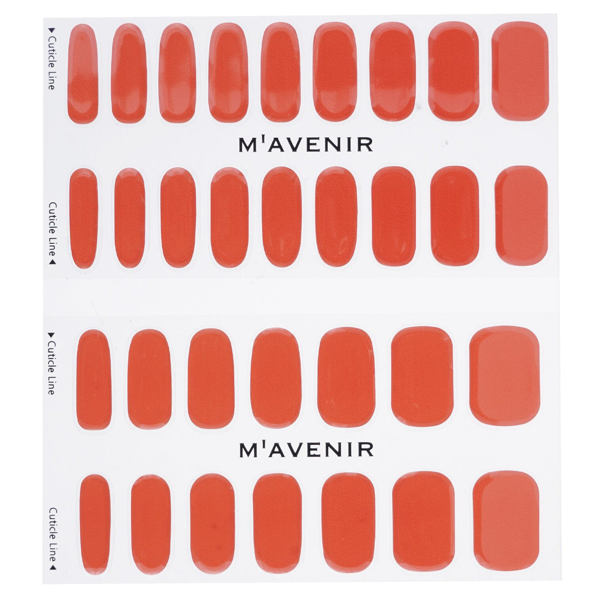 Red Cocktail nail stickers by Mavenir, 32 pieces, featuring vibrant color and salon-quality design for easy application.