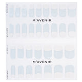 White deep French nail stickers by Mavenir, 32pcs for salon-quality nails at home, easy to apply and safe to use.