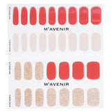 Pink Mavenir Brillante Rose Nail Stickers, 32 salon-quality adhesive designs for easy, radiant nail art transformation.