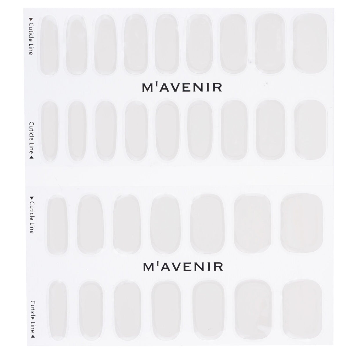 Mavenir White Crema Nail Stickers: 32 salon-quality gel designs that fit all nails, easy to apply and safe for all users.