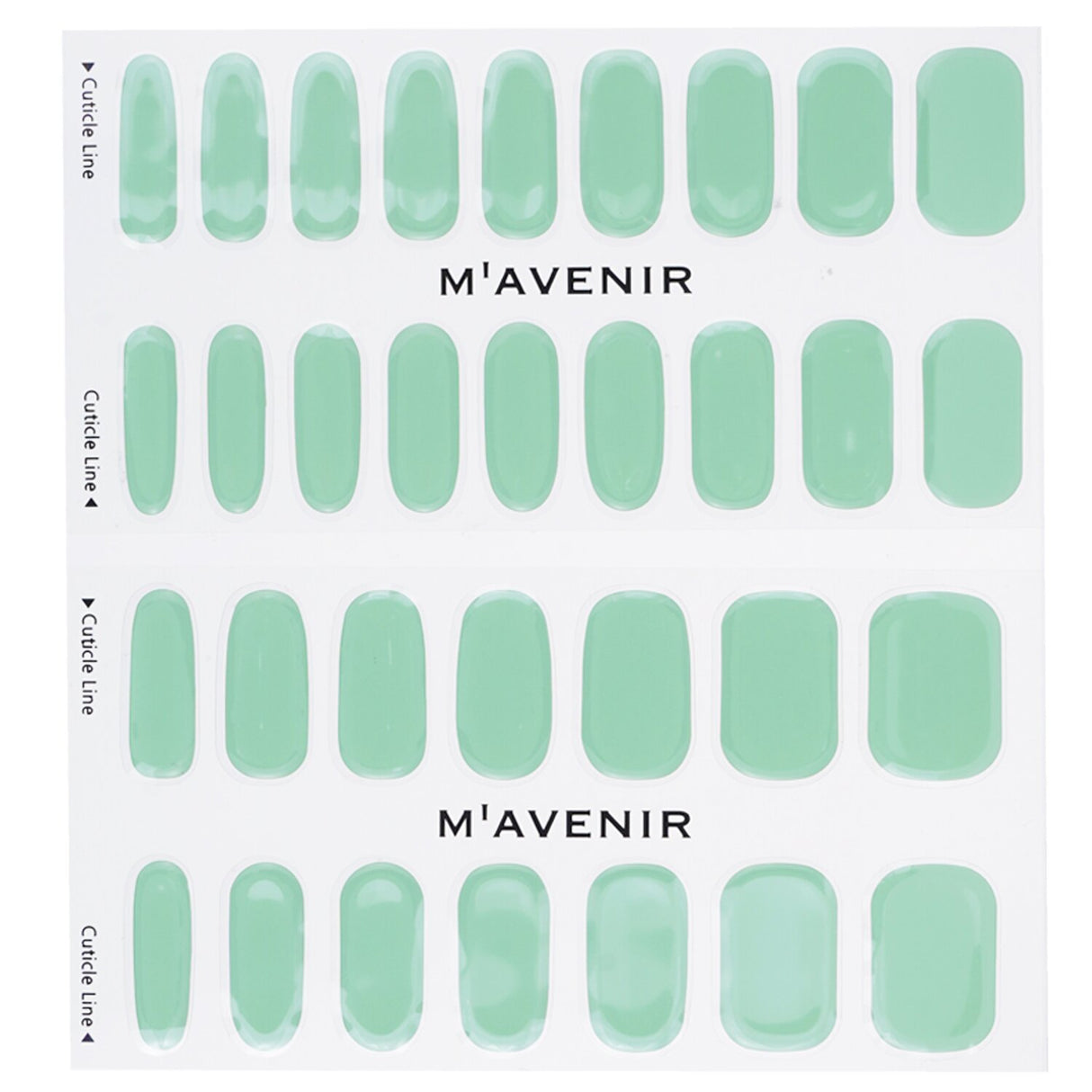 Mavenir - Nail Sticker (Blue) - # Jade Syrup Nail  - 32pcs